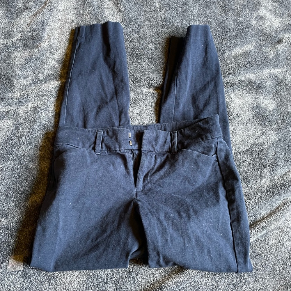 Navy blue pixie cut pants